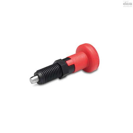 Elesa AISI 303 SS plunger, without locking nut, PMT.101-SST-8-5/8-18-A-C6 PMT.101-SST-A (inch sizes)